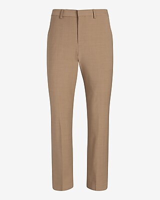 Slim Tan Wool-Blend Modern Tech Suit Pant - image 5