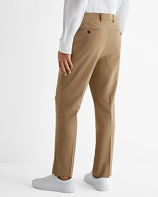 Slim Tan Wool-Blend Modern Tech Suit Pant - image 2