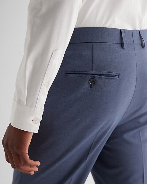 Modern-Fit Wool Blend Suit Pants