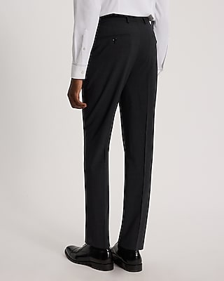 Extra Slim Charcoal Wool-Blend Modern Tech Suit Pant