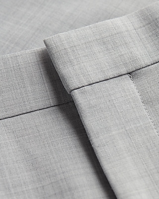 Classic Light Gray Wool-Blend Modern Tech Suit Pant