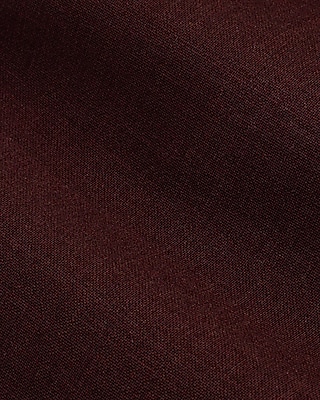 Extra Slim Burgundy Wool-Blend Drawstring Modern Tech Suit Pant