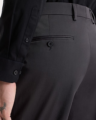 Extra Slim Slate Gray Stretch Cotton Suit Pant