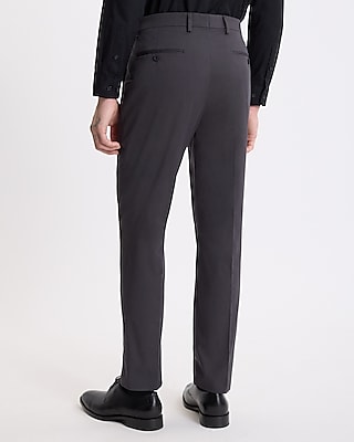 Extra Slim Slate Gray Stretch Cotton Suit Pant