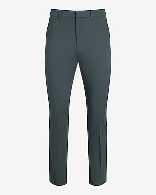 Extra Slim Dusty Teal Stretch Cotton Suit Pant