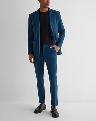 Cotton blend suit pants