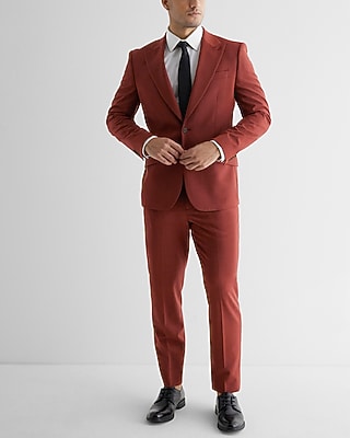 Slim Plaid Seersucker Suit Pant