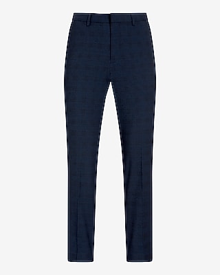 Slim Plaid Seersucker Suit Pant