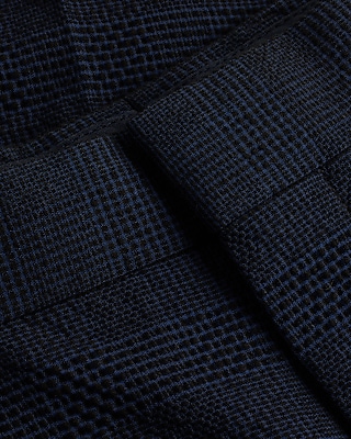 Slim Plaid Seersucker Suit Pant