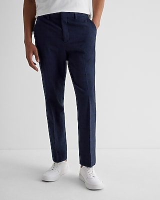 Slim Plaid Seersucker Suit Pant
