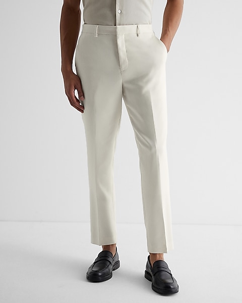white dress pants near me Whitleig Mens Dressy Suit Pants, Wide Leg Stretchy Work Slacks for Men Business Casual Pants High Waisted Pants S-3xl, Men's Comfort and Longevity White Cotton Dress Pants -