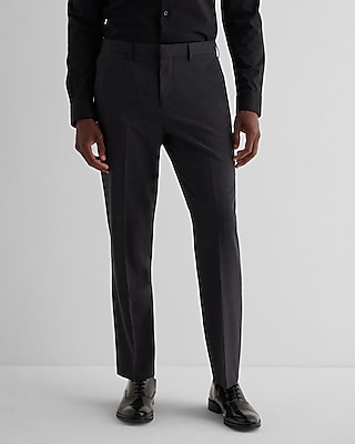 Classic Charcoal Wool-blend Modern Tech Suit Pant | Express
