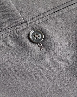 Slim Gray Washable Stretch Suit Pant