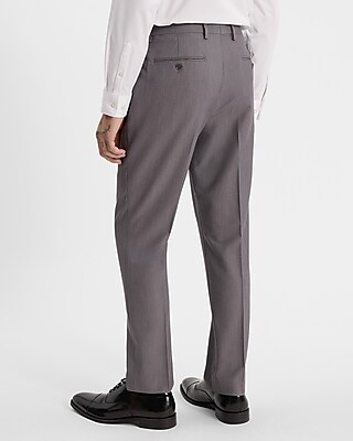 Slim Gray Washable Stretch Suit Pant