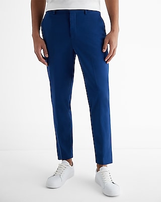 Blue - Flex Cotton Elasticated Plain Pant 09 main image 0