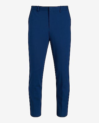 Extra Slim Blue Stretch Cotton-Blend Suit Pant