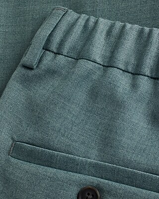 Extra Slim Light Blue Flannel Elastic Waist Suit Pant | Express