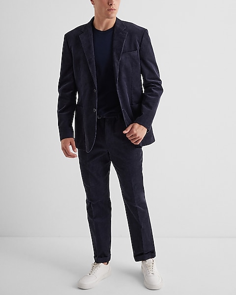 Slim Navy Corduroy Belted Dress Pant | Express Slim Navy Corduroy Belted Dress Pant | Express