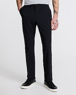 Slim Black Washable Everyday Performance Suit Pant