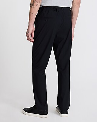 Slim Black Washable Everyday Performance Suit Pant