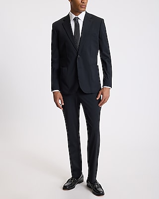 Slim Black Everyday Performance Suit Pant