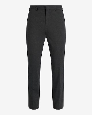 Slim Charcoal Gray Knit Suit Pant - image 3
