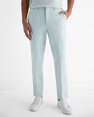Turquoise blue Cotton Straight Pant Suit - SK13027