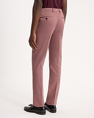 Extra Slim Dusty Pink Stretch Cotton-blend Suit Pant | Express