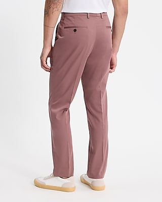 Slim Dusty Pink Cotton-Blend Suit Pant