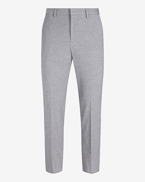 Slim Light Gray Knit Suit Pant | Express