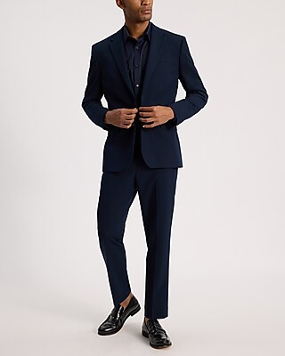 Slim Navy Stretch Suit Pant