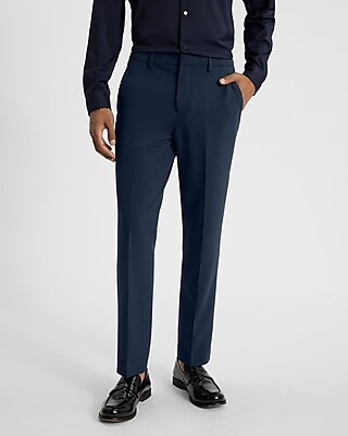 Slim Navy Stretch Suit Pant