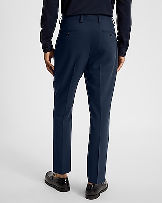 Slim Navy Stretch Suit Pant