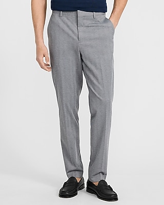 Extra Slim Charcoal Herringbone Stretch Suit Pant