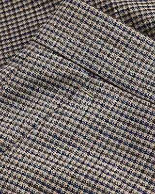 Slim Check Wool-Blend Flannel Suit Pant