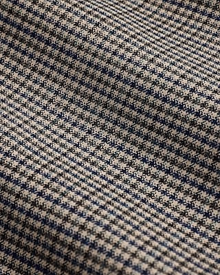 Slim Check Wool-Blend Flannel Suit Pant