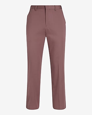 Classic Dusty Pink Cotton-Blend Suit Pant