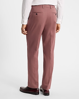 Classic Dusty Pink Cotton-Blend Suit Pant