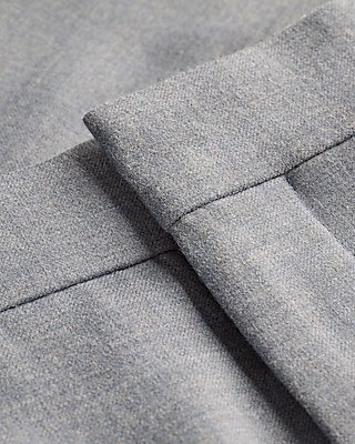 Slim Blue Wool-Blend Stretch Flannel Suit Pant