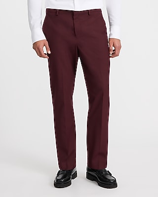 Slim Burgundy Stretch Suit Jacket