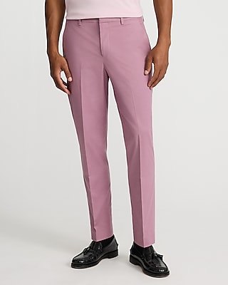 Slim Dusty Berry Stretch Cotton-blend Suit Jacket