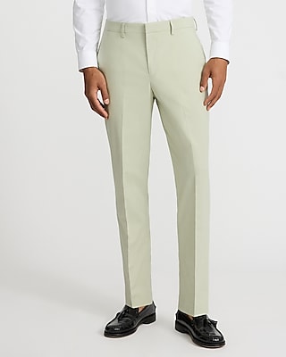 Slim Sage Stretch Cotton-blend Suit Pant