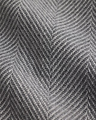 Slim Gray Herringbone Slub Suit Pant