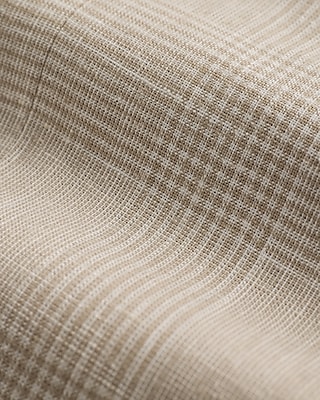 Extra Slim Plaid Khaki Linen-Blend Suit Pant