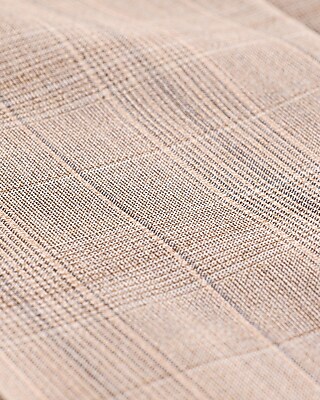 Extra Slim Plaid Wool-Blend Stretch Suit Pant