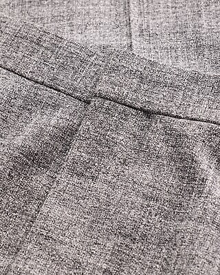 Relaxed Pleated Heather Grey Suit Pant