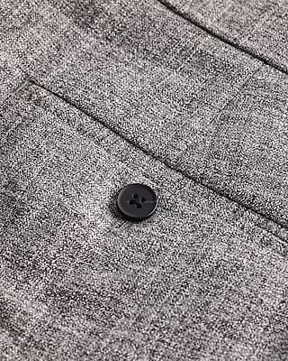 Relaxed Pleated Heather Grey Suit Pant