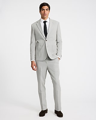 Slim Houndstooth Stretch Suit Pant