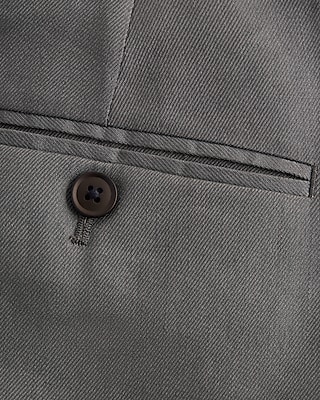 Classic Blue Linen-Blend Suit Pant