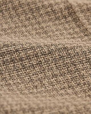 Slim Textured Brown Houndstooth Suit Pant